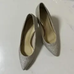 ラメ パンプス