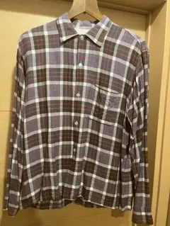 60s？BONANZAレーヨンチェックシャツ ピンク系 M オンブレ シャドー