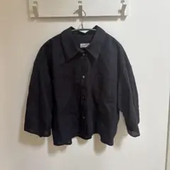 IENA リネンミックスクロップドシャツのサムネイル