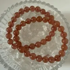 希少！玉化石 南紅瑪瑙 天然石ブレスレット2本セット (1本販売可能です！)