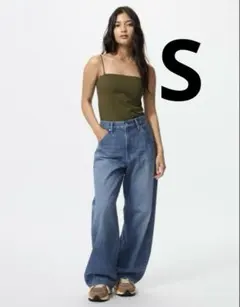 ユニクロ　バギーカーブジーンズ　67BLUE 22inch 標準