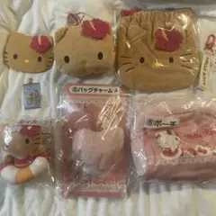 日焼けキティ ハローキティ ポーチ マスコット キーホルダー kitty