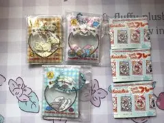 サンリオキャラクターズ シャカシャカフレークシール風チャーム4種