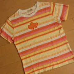 再値下げしました！◇ファミリア◇ボーダー柄半袖トップス140◇