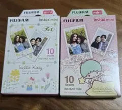 チェキ instax mini フィルム キキララ ハローキティ 2点セット
