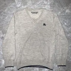 BURBERRY BLACK LABEL Vネック　ウール　セーター