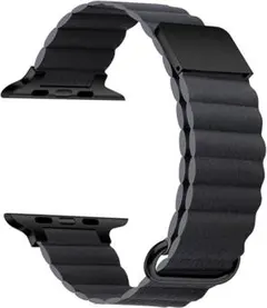 Apple Watch バンド ブラック マグネット式 グレー