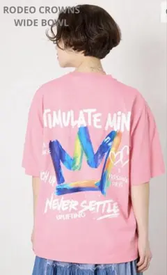 RODEO CROWNS WIDE BOWL レインボーインクプリントTシャツのサムネイル