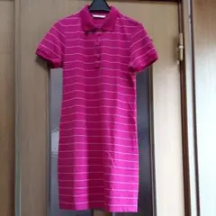 ポロシャツ風ワンピース