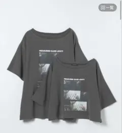 bright フォトコラージュボートネックプリントTJEANASIS ショート丈のサムネイル