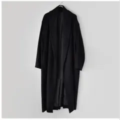 【新品】WIRROW Wool cashmere robe coat ブラック