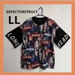 DEFECTIVESTRUCT 総柄 Tシャツ LLサイズ