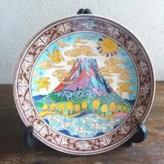 美濃焼き　加藤幸兵衛釜　富士快晴 　絵皿　美品のサムネイル