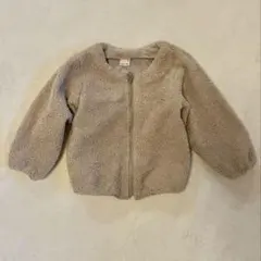 petit main ピンクベージュ ボアジャケット 100cm