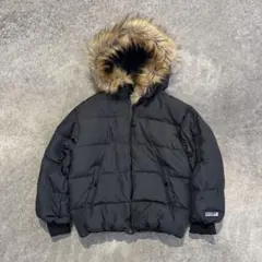 00's 短丈 ファー ダウンジャケット 平成 お兄系 グランジ opium