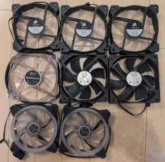 Corsair AF120等 ケースファン 8個セット