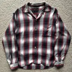 【60s】 Super Domain オンブレ レーヨンオープンカラー シャツ