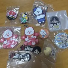 新品未使用多】BTS キーホルダー バッジ 11個セット ジミン ジン JIN