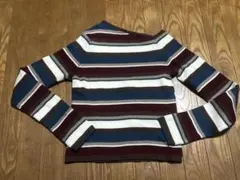 merlot アシンメトリーボーダーニットのサムネイル