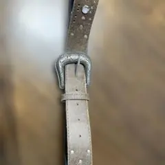 レザー スタッズ付きベルト