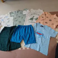 【90-110サイズ】キッズ Tシャツ ショートパンツ ７点まとめ売り