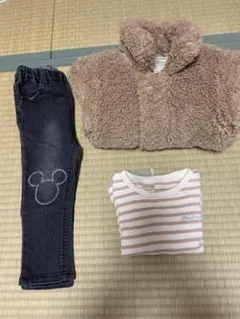 ベビー服セット（アウター、パンツ、シャツ、ワンピース）90cm