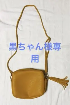 index インデックス　ショルダーバッグ　イエロー　マスタードタッセル付き