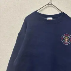 フルーツオブザルーム　スウェット　刺繍　肉厚　アメリカ古着　M 3317