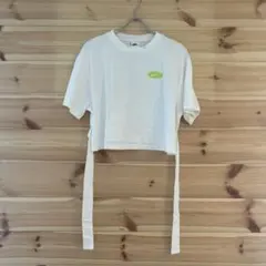 NIKE ナイキ 半袖Tシャツ ホワイト クロップド丈　ウエストリボンのサムネイル