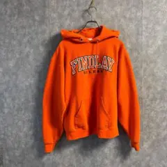Champion FINDLAY刺繍カレッジパーカー オレンジ M メンズ古着