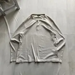 old j.crew /ヘンリーネックカットソー ロンT サーマル ベージュ系のサムネイル