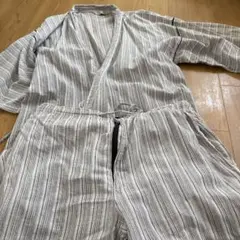 ストライプ柄 甚平 Lサイズ