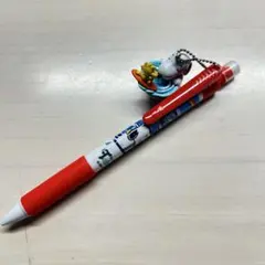 スヌーピー付き赤シャープペンシル