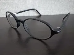 Traction productionsオーバル型メガネ ブラック