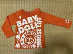 BABYDOLL オレンジ 長袖Tシャツ 80