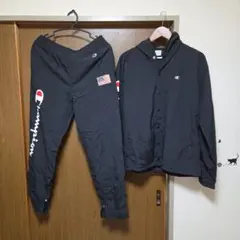Champion ブラック ジャケット パンツ セット L
