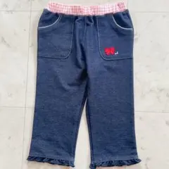 極美品　ミキハウス　デニムパンツ　ズボン　女の子　120㌢