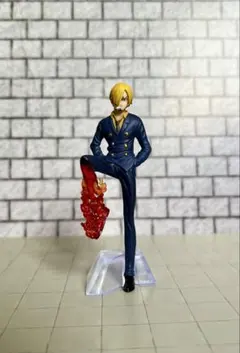 ワンピース サンジ フィギュア 悪魔風脚 黒足 ヴィンスモーク家 プリン
