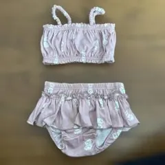 ベビー水着 女の子 ピンク 80