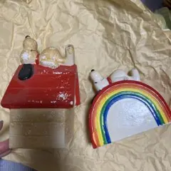 スヌーピーと仲間たち音楽隊 陶器貯金箱 四点セット 昭和レトロ - メルカリ