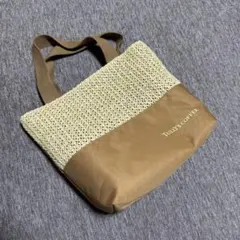 【新品未使用】タリーズ　サマーコーヒーバック2025 ブラウン　　かごバッグ