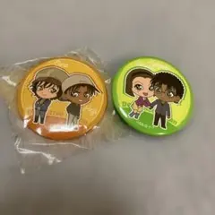 コナン　キャラクター缶バッジ2個セット