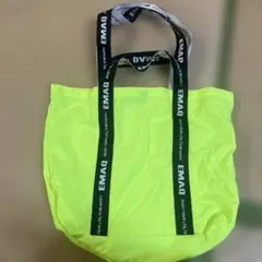 しまむら(mayo)　ネオンイエロー トートバッグ ロゴ入り