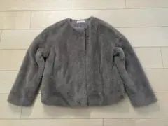 chille チル フェイクファーノーカラージャケット　ショートファーコート