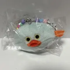 【新品】mojojojo ビーズチェーン付きフェイスマスコット3水色