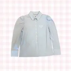 épine パフスリーブ 長袖シャツ ライトブルーのサムネイル