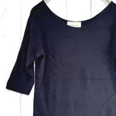ユナイテッドアローズ UNITED ARROWS ニット 紺 ネイビー S相当のサムネイル