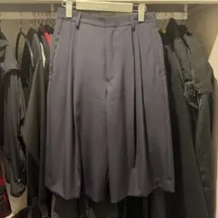 DRIES VAN NOTEN ネイビーウールショーツのサムネイル