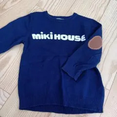 MIKIHOUSE　ミキハウス　ニット　長袖　ネイビー