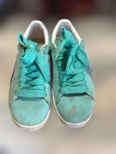 PUMA SUEDE スニーカー ターコイズ×パープル